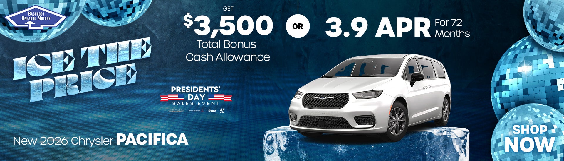 New 2026 Chrysler Pacifica $3,500 Total Cash Allowance Or 3.