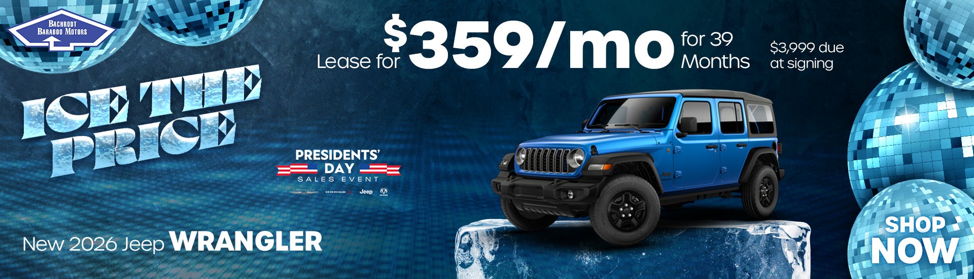New 2026 Jeep Wrangler Lease for $359/mo. for