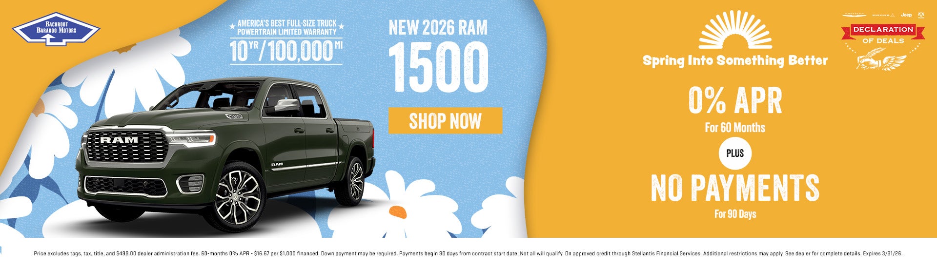 0% APR for 60 months Plus No Payments for 90 Days 